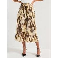 Vero Moda Woven Print Ankle Skirt - Multi