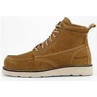 JACK & JONES Men/'s Jfwtoronto Suede Boot Styd Ln, Mustard Gold, 9.5 UK