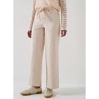 Vero Moda Karlie Tie Belt Denim Jean - Cream