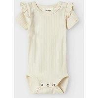 Lil Atelier Baby Girls Short Sleeve Bodysuit - Turtledove