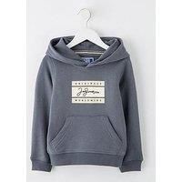 Jack & Jones Mini Younger Boys Frederiksberg Box Script Hoodie - Grey