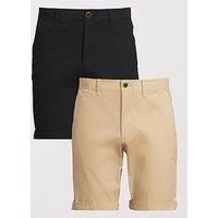 Jack & Jones 2-Pack Chino Shorts - Dark Navy/Tan