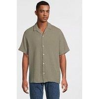 JACK & JONES Men/'s Joreaster Patras Resort Shirt Ss, Mulled Basil, S