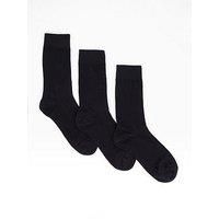 Selected Homme Cooper 3 Pack Crew Socks - Black