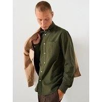 Selected Homme Grick Long Sleeve Oxford Shirt - Dark Green