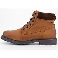 JACK & JONES Men/'s Jfwcranfield Leather Boot Sn, Honey, 9.5 UK
