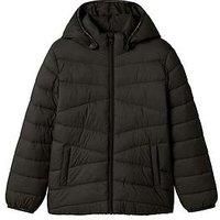 Name It Girls Marble Padded Jacket - Black
