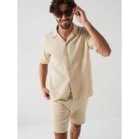 Jack & Jones Easter Patras Shirt/Shorts Set - Cream