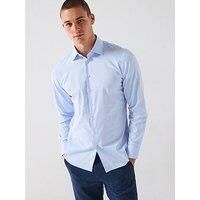 Selected Homme Slim Performance Long Sleeve Formal Shirt - Blue