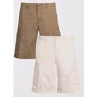 Jack & Jones Jack & Jones Cole Mateo Cargo Shorts Mid Length 2Pk