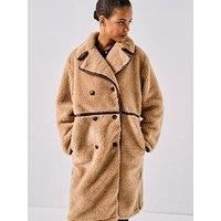 Only Onlcacey Life Bonded Coat - Brown