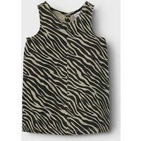 Name It Mini Girls Zebra Print Dress - Black