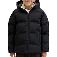 JACK & JONES Junior Men/'s Jjesoho Puffer Hood Sn Jnr, Black, Numeric_140, black, numeric_140