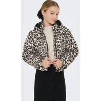 Only & Kids Women/'s Kogdalia Sht Puffer AOP Jacket OTW Noos, Silver Mink, Numeric_116