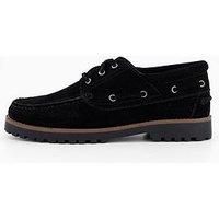 Jack & Jones Brooklyn Suede Boat Shoes - Black