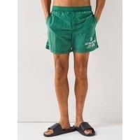 Jack & Jones Maui Crinkle Nylon Swim Shorts - Green