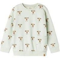 Lil Atelier Mini Boys Strong Man Sweat - Cream