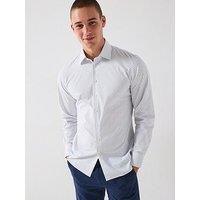 Selected Homme Slim Performance Long Sleeve Formal Shirt - White