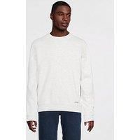 Les Deux Brandon Thief Back Graphic Crew Sweat - Light Grey