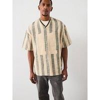 Les Deux Bronson American Football Jersey T-Shirt - Light Green