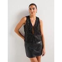 Rouge Mira Waistcoat - Blue