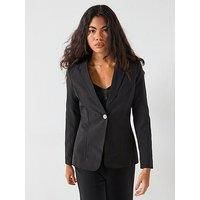 Vero Moda Filia Long Sleeve Fitted Blazer - Black