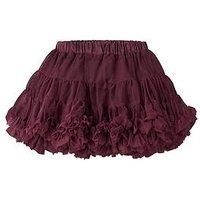 Name It Mini Girls Full Tulle Skirt - Dark Red