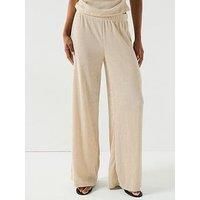 Vero Moda Luna Wide Leg Trousers - Cream
