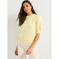 Vero Moda Doffy O-Neck Pullover Jumper - Yellow