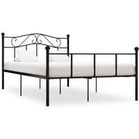 Bed Frame Black Metal 120x200 cm