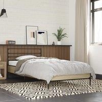 Berkfield Home Bed Frame without Mattress Sonoma Oak 90x200 cm in Brown