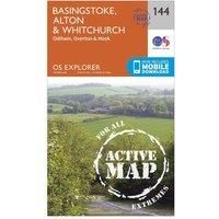 Explorer Active 144 Basingstoke, Alton & Whitchurch Map With Digital Version, Orange