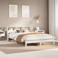 Berkfield Home Bed Frame without Mattress White 140x190 cm Solid Wood Pine