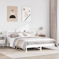 Berkfield Home Bed Frame without Mattress White 140x200 cm Solid Wood Pine