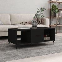 Coffee Table Black 102x50x40 cm Engineered Wood