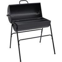 Barrel Grill with 2 Cooking Grids Black 80x95x90 cm Steel