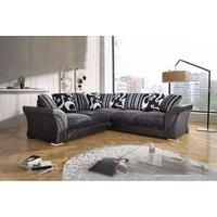 Modern Corner Sofa And 3+2 Sofa Set In Brown/Beige And Black/Grey