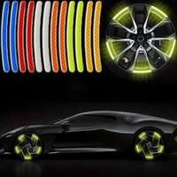 20pcsReflective Car Wheel Sticker Safety Warning Reflector Tape Decal Motorcycle Bicycle Accessories