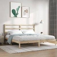 Bed Frame Solid Wood Pine 200x200 cm