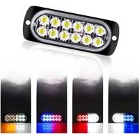 12-24V Emergency Alarm Strobe Truck Side Marker Stroboscope Blinking Amber LED Warning Light Bar