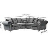 Luxury Plush Velvet Corner & 3+2 Sofa Set Avaiable In 3 Colors