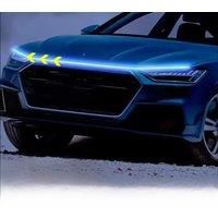 Dynamic Car LED Hood Light 12V Daytime Running Light Start-scan Engine Guide Light Waterproof