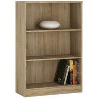4 You Medium Wide Bookcase, Oak Effect