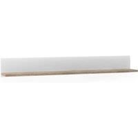 Furniture To Go Wall Shelf, Wood White Gloss