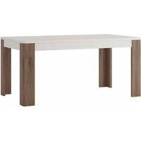 Toronto 160 Cm 4 Seater Dining Table In White And Oak Effect