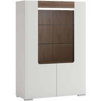 Toronto Low Glazed 2 Door Display Cabinet With Internal Shelves (inc. Plexi Lighting)