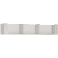 Angel 118.7Cm Wall Shelf In White Craft Oak Effect