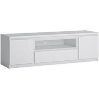 Fribo 2 Door 1 Drawer 166 Cm Wide TV Cabinet In White