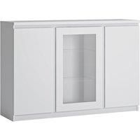 Fribo Sideboard with Central Glazing, white