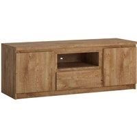 Fribo 2 Door 1 Drawer 136 Cm Wide TV Cabinet In Oak Effect